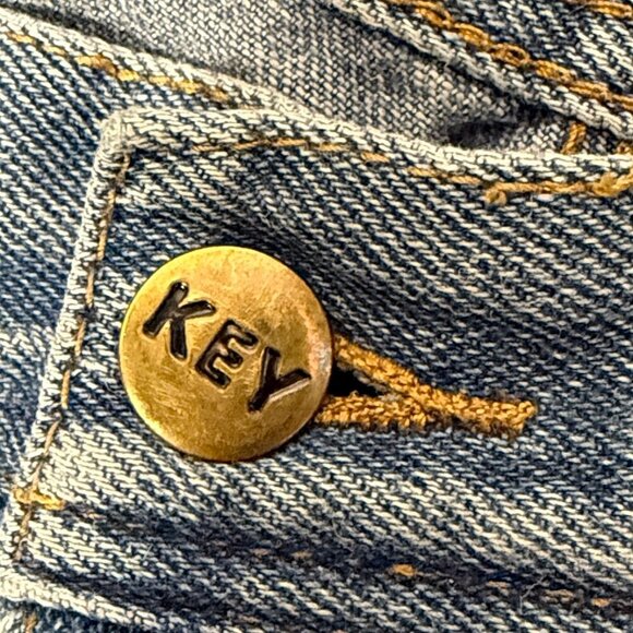 Key Straight Leg Men's Jeans Denim 38x32 -Vintage - Picture 6 of 7